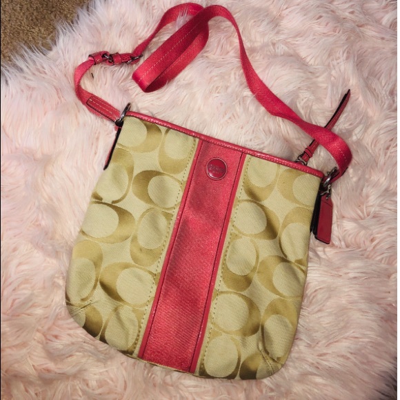 Coach Handbags - Used once Coach signature crossbody